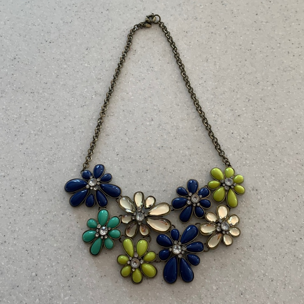 J. Crew Flower Necklace
